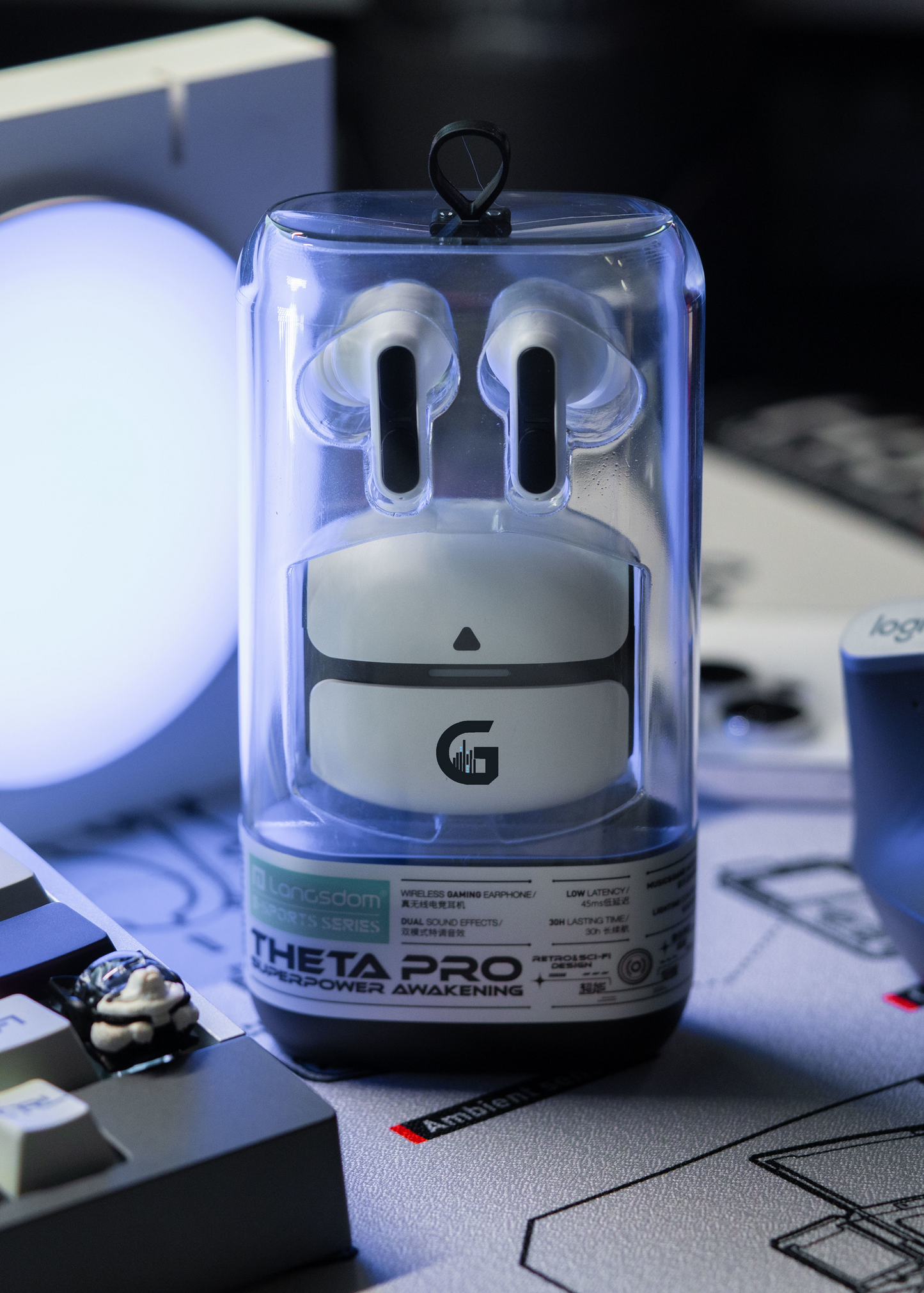 Auriculares In-Ear Bluetooth ThetaPro con Cancelación de Ruido y Control Táctil