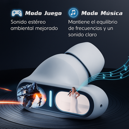 Auriculares In-Ear Bluetooth ThetaPro con Cancelación de Ruido y Control Táctil