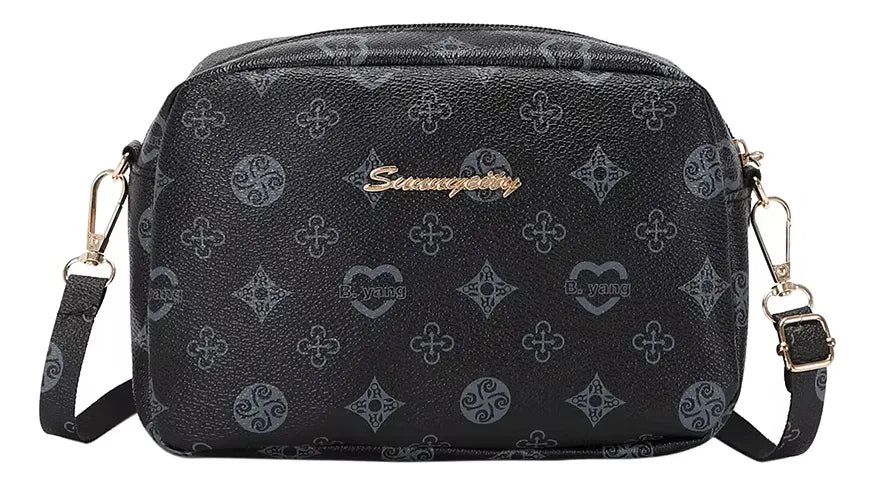 Cartera de Mujer Bolso Bandolera de Diseño con Correa Regulable Eco Cuero